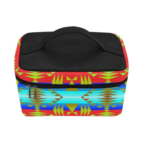 Between the Mountains Greasy Sierra Cosmetic Bag/Large (Model 1658) Cosmetic Bag e-joyer