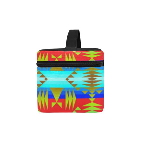 Between the Mountains Greasy Sierra Cosmetic Bag/Large (Model 1658) Cosmetic Bag e-joyer
