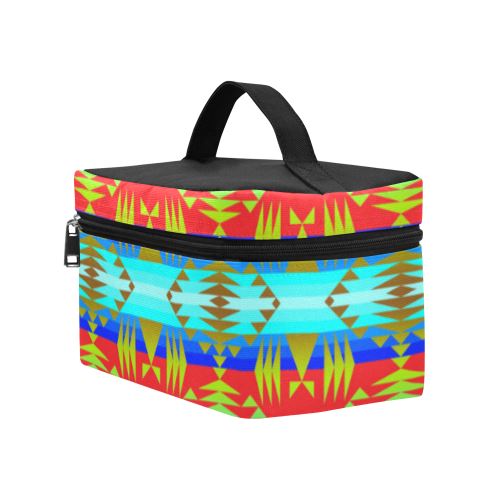 Between the Mountains Greasy Sierra Cosmetic Bag/Large (Model 1658) Cosmetic Bag e-joyer