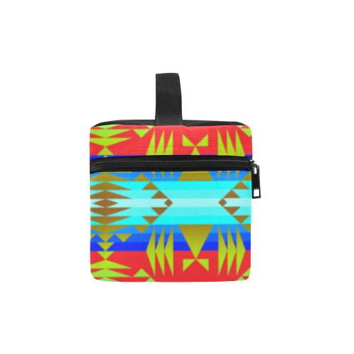 Between the Mountains Greasy Sierra Cosmetic Bag/Large (Model 1658) Cosmetic Bag e-joyer