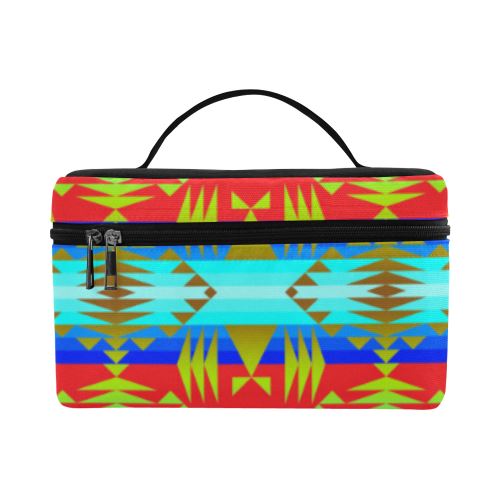 Between the Mountains Greasy Sierra Cosmetic Bag/Large (Model 1658) Cosmetic Bag e-joyer