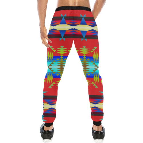 Between the Mountains Greasy Sierra Men's All Over Print Sweatpants (Model L11) Men's All Over Print Sweatpants (L11) e-joyer
