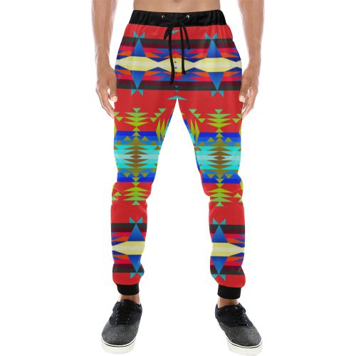 Between the Mountains Greasy Sierra Men's All Over Print Sweatpants (Model L11) Men's All Over Print Sweatpants (L11) e-joyer