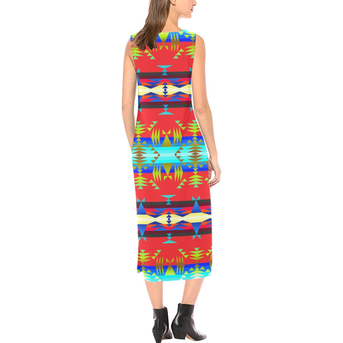 Between the Mountains Greasy Sierra Phaedra Sleeveless Open Fork Long Dress (Model D08) Phaedra Sleeveless Open Fork Long Dress (D08) e-joyer