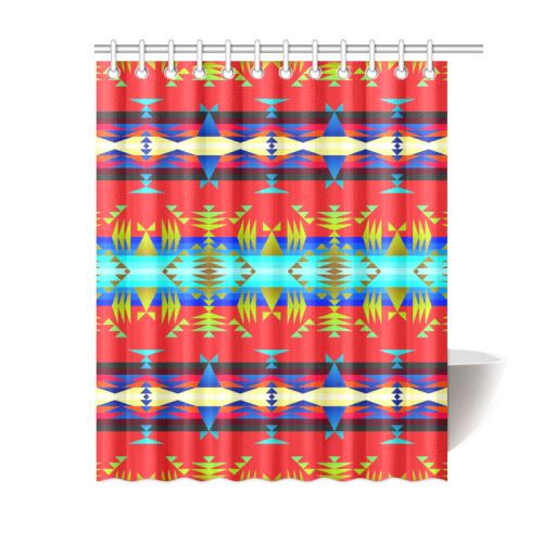 Between the Mountains Greasy Sierra Shower Curtain 60"x72" Shower Curtain 60"x72" e-joyer