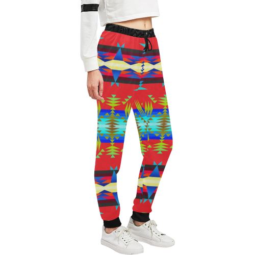 Between the Mountains Greasy Sierra Women's All Over Print Sweatpants (Model L11) Women's All Over Print Sweatpants (L11) e-joyer