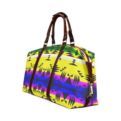 Between the Mountains Greasy Yellow Classic Travel Bag (Model 1643) Remake Classic Travel Bags (1643) e-joyer