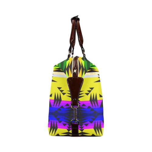 Between the Mountains Greasy Yellow Classic Travel Bag (Model 1643) Remake Classic Travel Bags (1643) e-joyer