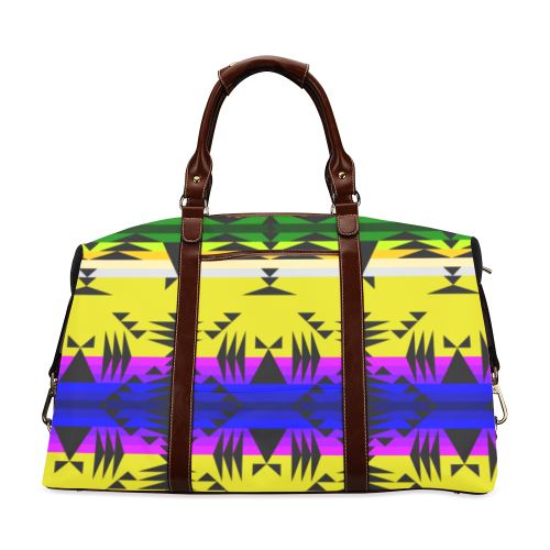 Between the Mountains Greasy Yellow Classic Travel Bag (Model 1643) Remake Classic Travel Bags (1643) e-joyer