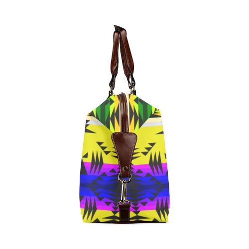 Between the Mountains Greasy Yellow Classic Travel Bag (Model 1643) Remake Classic Travel Bags (1643) e-joyer