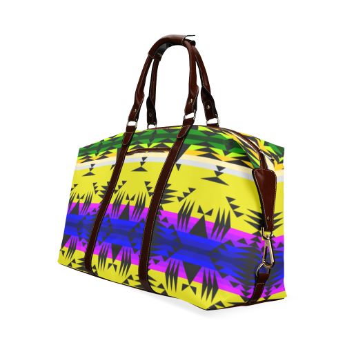 Between the Mountains Greasy Yellow Classic Travel Bag (Model 1643) Remake Classic Travel Bags (1643) e-joyer