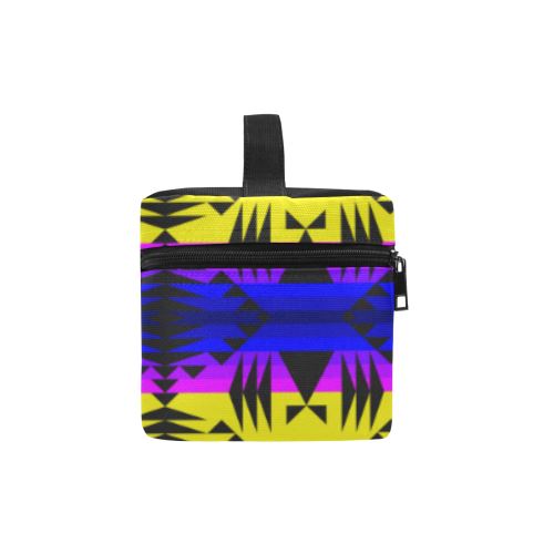 Between the Mountains Greasy Yellow Cosmetic Bag/Large (Model 1658) Cosmetic Bag e-joyer