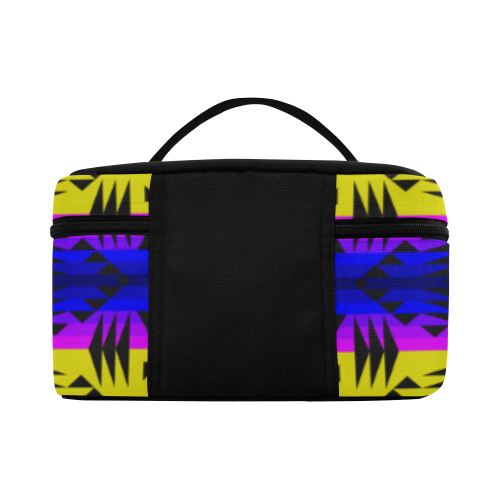 Between the Mountains Greasy Yellow Cosmetic Bag/Large (Model 1658) Cosmetic Bag e-joyer