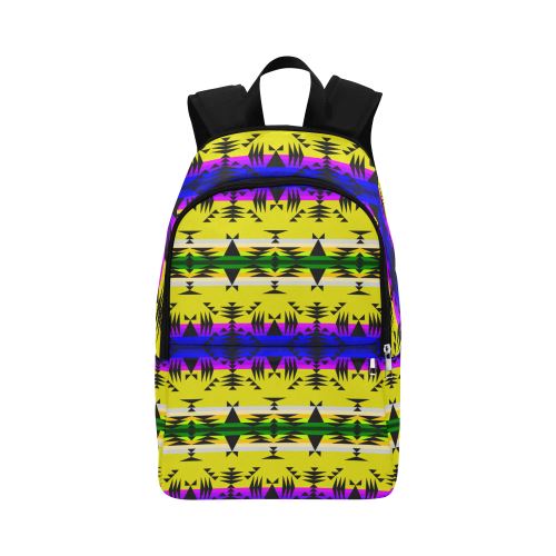 Between the Mountains Greasy Yellow Fabric Backpack for Adult (Model 1659) Casual Backpack for Adult (1659) e-joyer