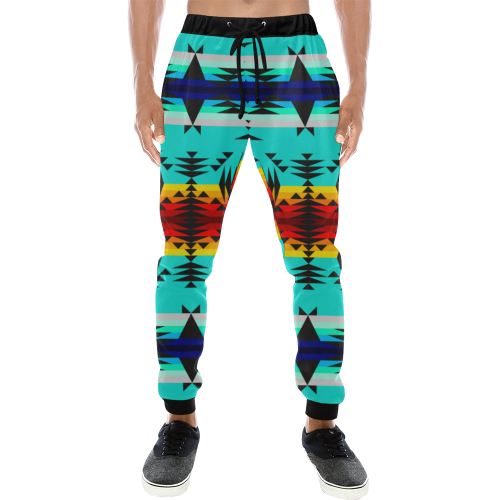 Between the Mountains Men's All Over Print Sweatpants (Model L11) Men's All Over Print Sweatpants (L11) e-joyer