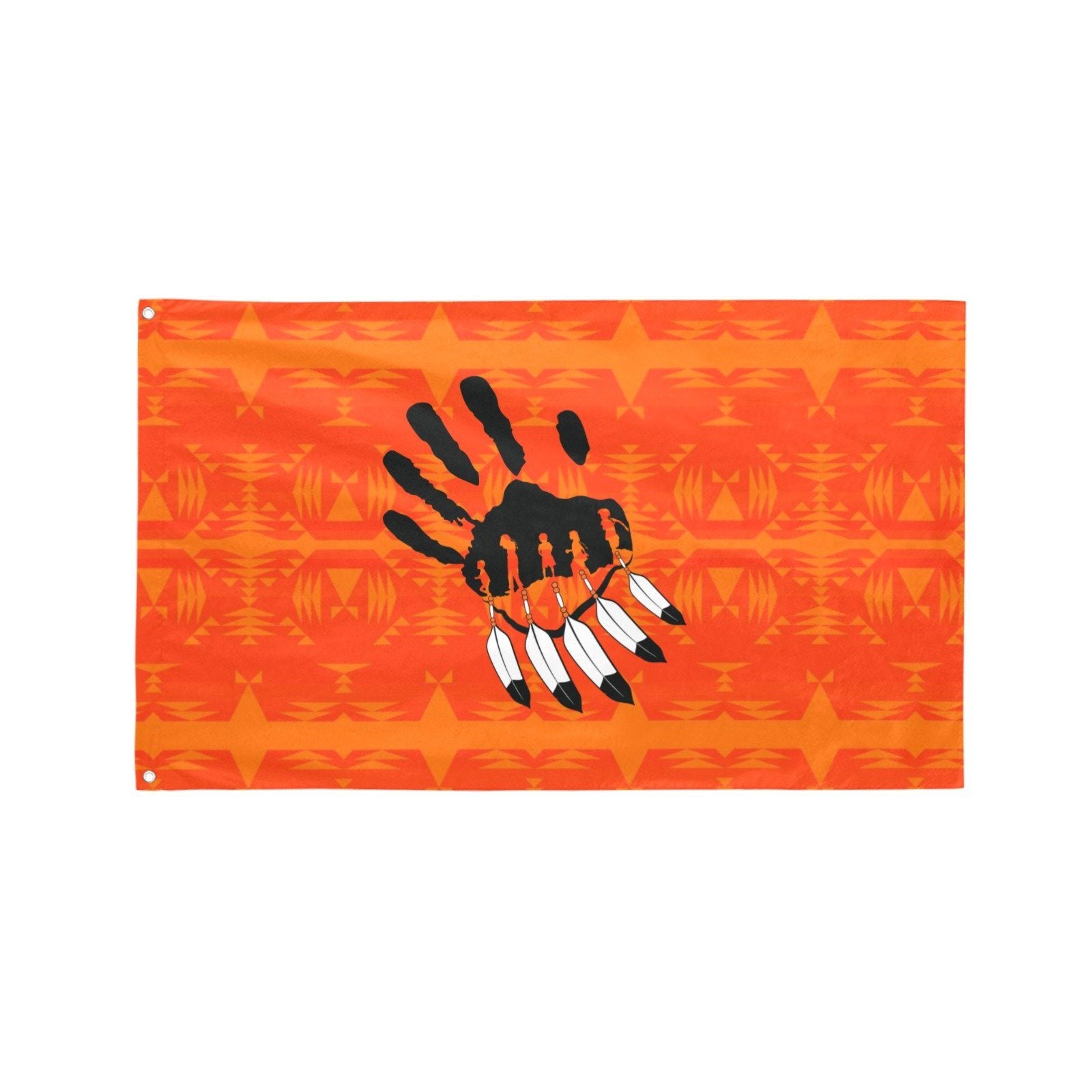 Between the Mountains Orange A feather for each Garden Flag 59"x35" Garden Flag 59"x35" e-joyer