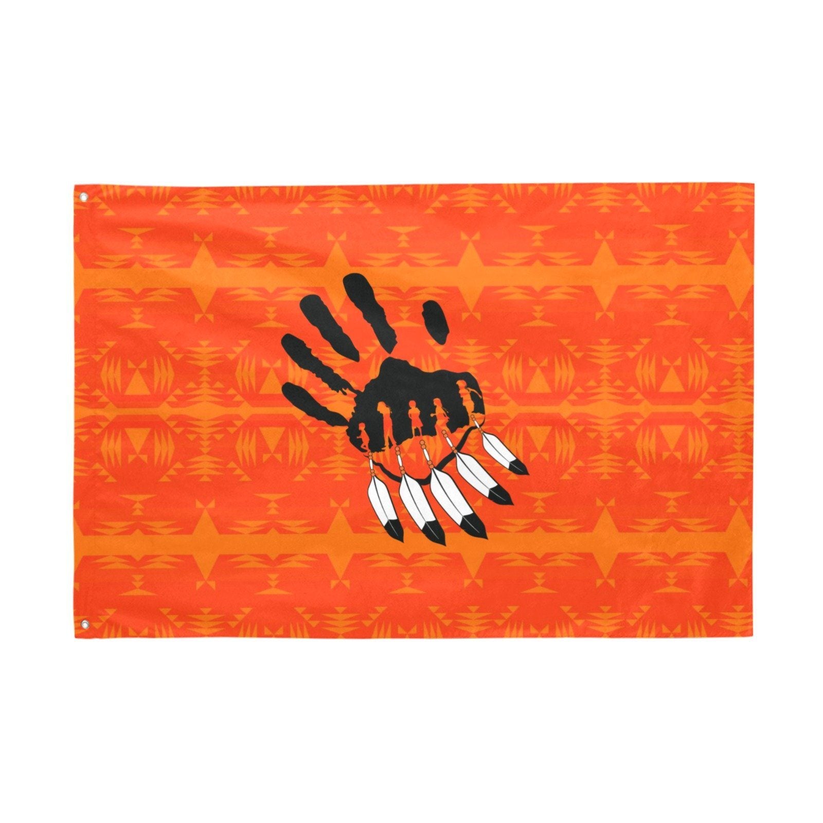 Between the Mountains Orange A feather for each Garden Flag 70"x47" Garden Flag 70"x47" e-joyer