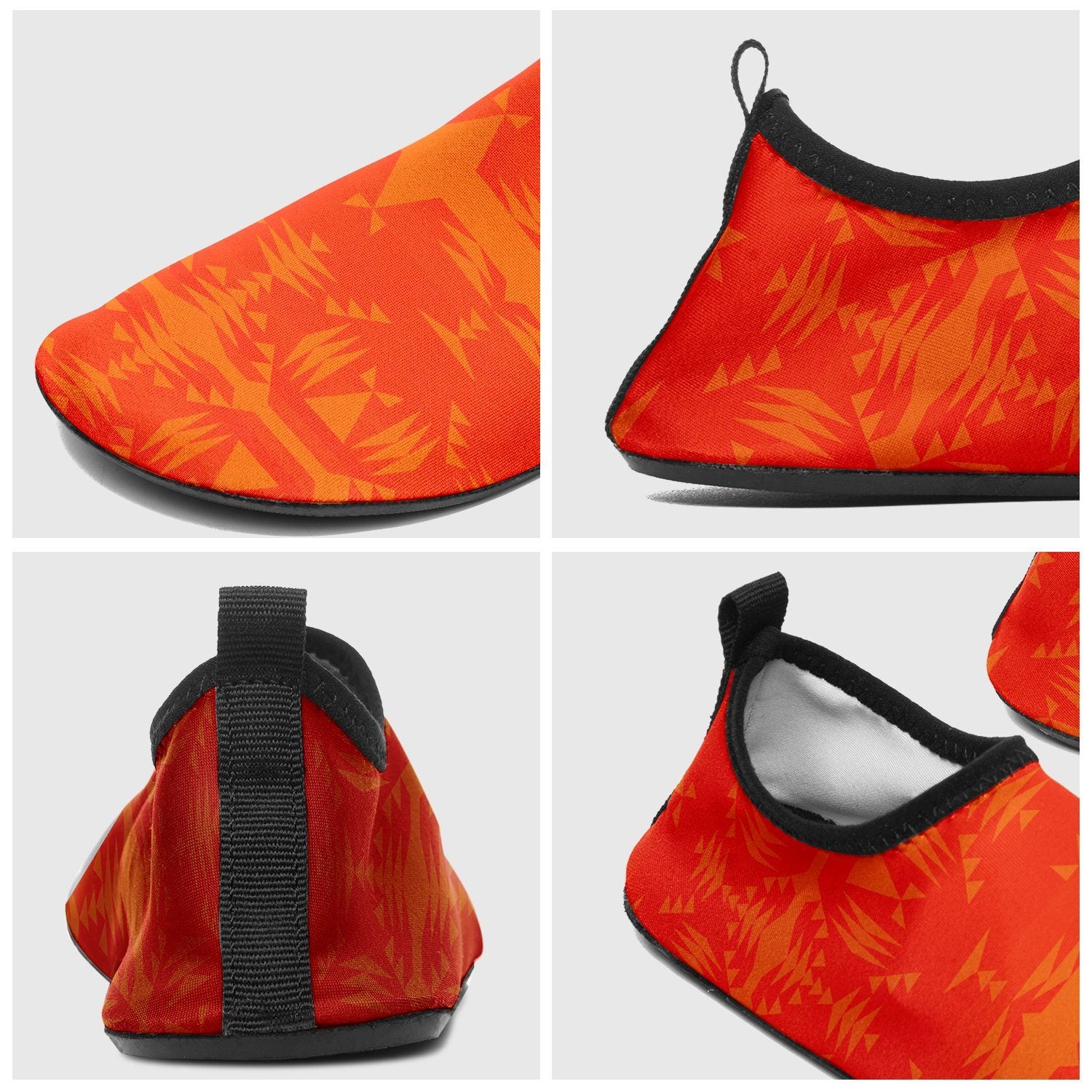 Between the Mountains Orange Sockamoccs Slip On Shoes Herman