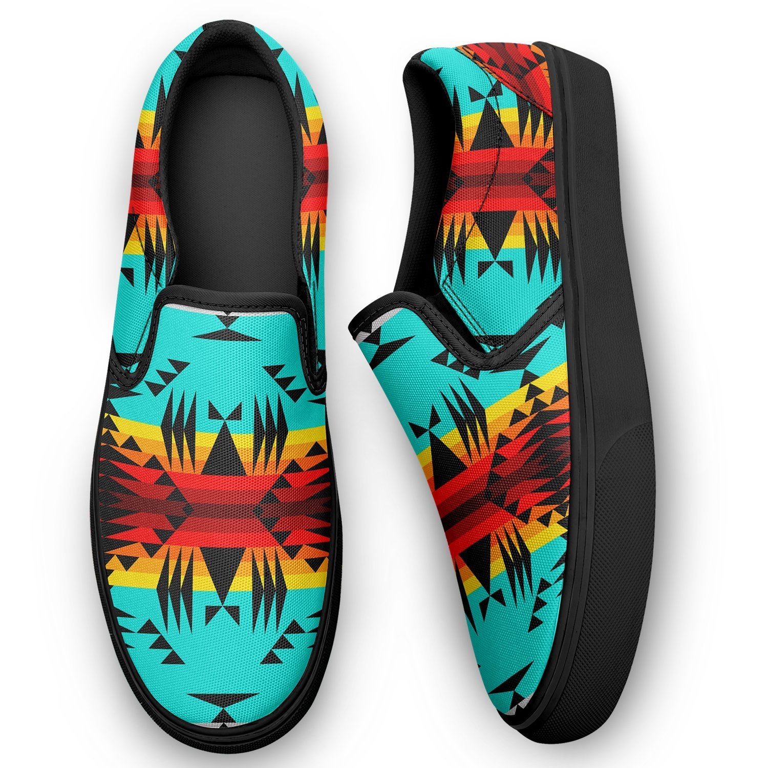 Between the Mountains Otoyimm Canvas Slip On Shoes 49 Dzine