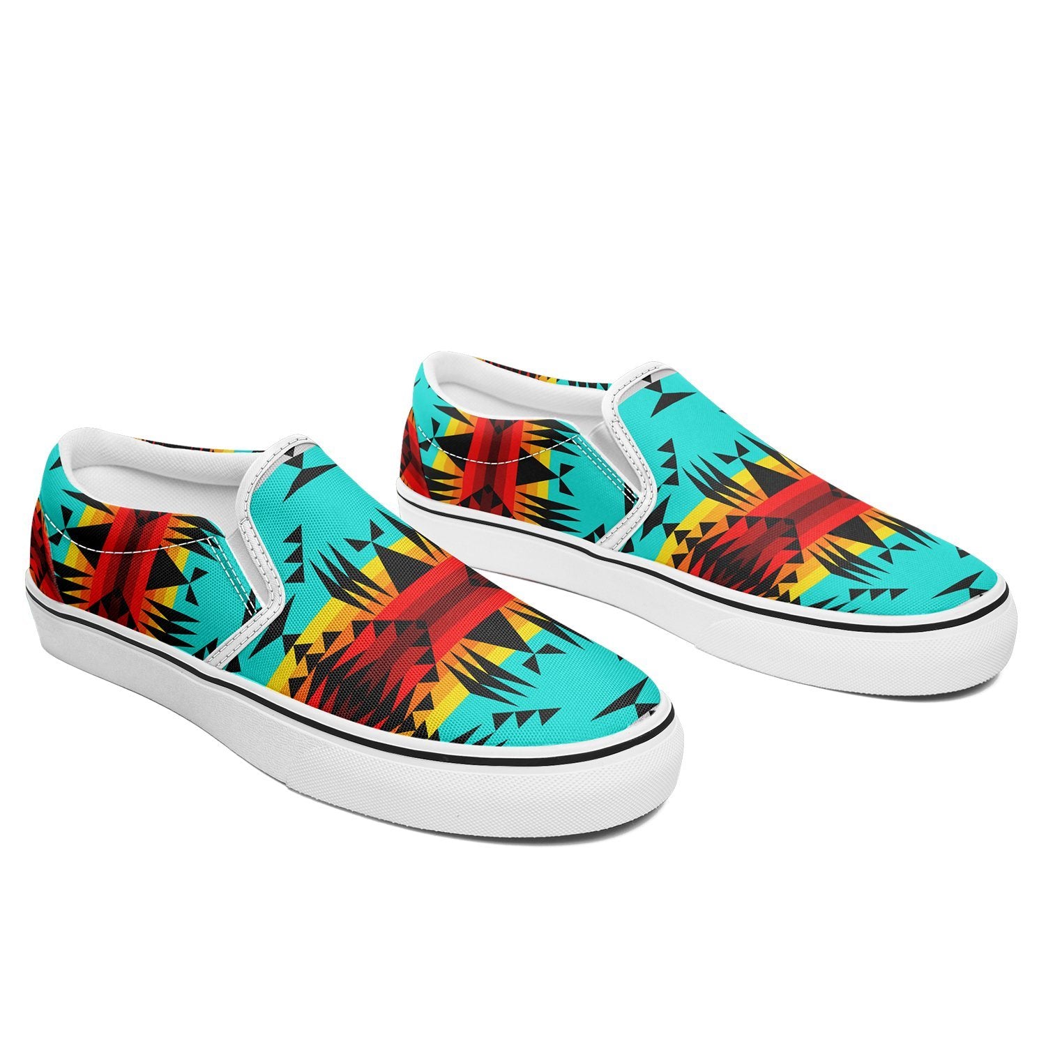 Between the Mountains Otoyimm Canvas Slip On Shoes 49 Dzine