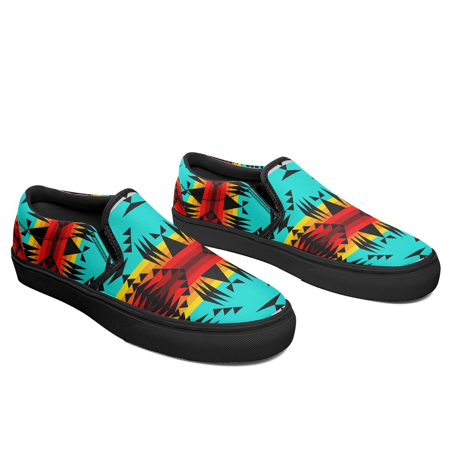 Between the Mountains Otoyimm Canvas Slip On Shoes 49 Dzine