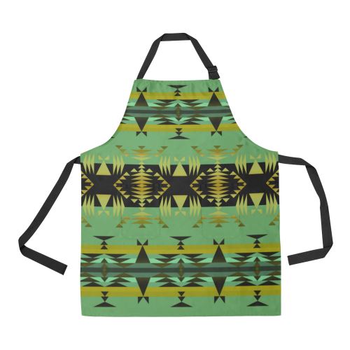 Between the Mountains Sage All Over Print Apron All Over Print Apron e-joyer