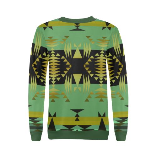 Between the Mountains Sage All Over Print Crewneck Sweatshirt for Women (Model H18) Crewneck Sweatshirt for Women (H18) e-joyer