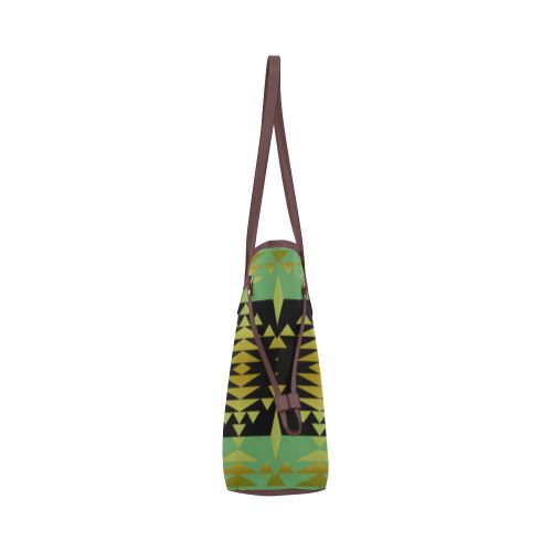 Between the Mountains Sage Clover Canvas Tote Bag (Model 1661) Clover Canvas Tote Bag (1661) e-joyer