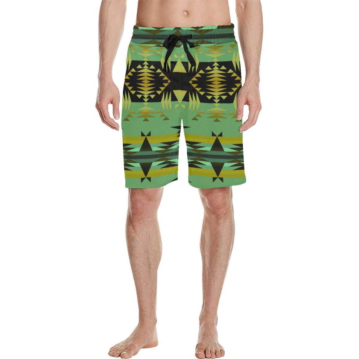 Between the Mountains Sage Men's All Over Print Casual Shorts (Model L23) Men's Casual Shorts (L23) e-joyer