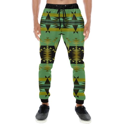 Between the Mountains Sage Men's All Over Print Sweatpants (Model L11) Men's All Over Print Sweatpants (L11) e-joyer