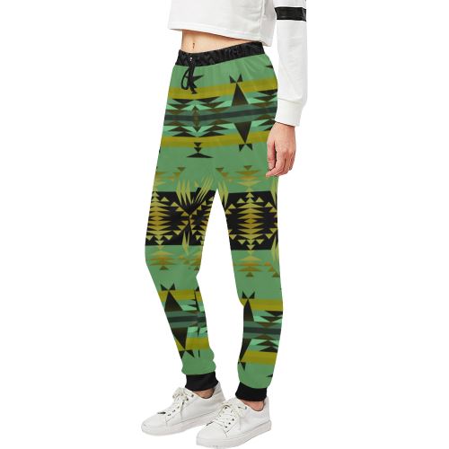 Between the Mountains Sage Women's All Over Print Sweatpants (Model L11) Women's All Over Print Sweatpants (L11) e-joyer