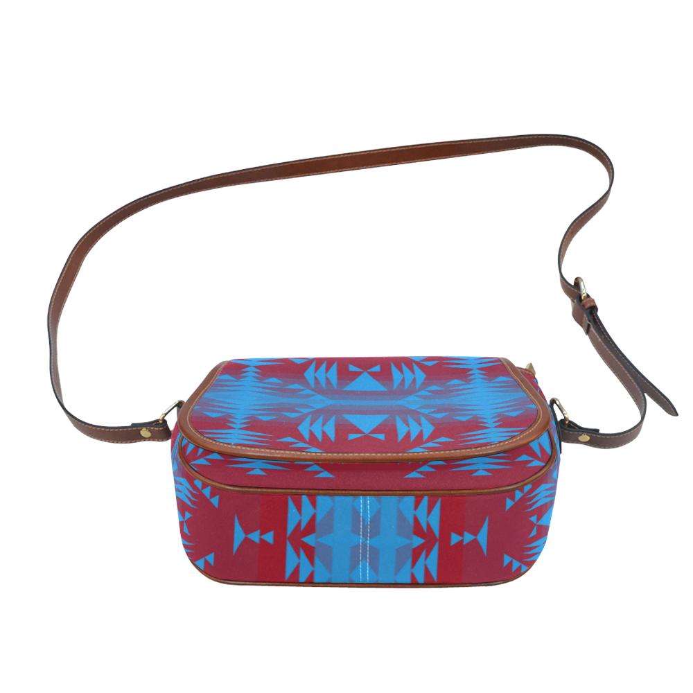 Between the Mountains Sierra Deep lake Saddle Bag/Small (Model 1649) Full Customization Saddle Bag/Small (Full Customization) e-joyer