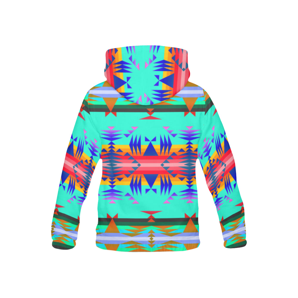 Between the Mountains Spring All Over Print Hoodie for Kid (USA Size) (Model H13) All Over Print Hoodie for Kid (H13) e-joyer