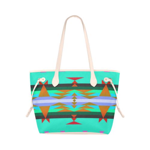 Between the Mountains Spring Clover Canvas Tote Bag (Model 1661) Clover Canvas Tote Bag (1661) e-joyer