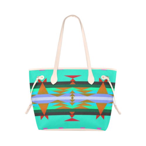 Between the Mountains Spring Clover Canvas Tote Bag (Model 1661) Clover Canvas Tote Bag (1661) e-joyer