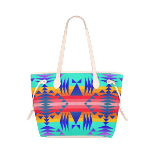 Between the Mountains Spring Clover Canvas Tote Bag (Model 1661) Clover Canvas Tote Bag (1661) e-joyer