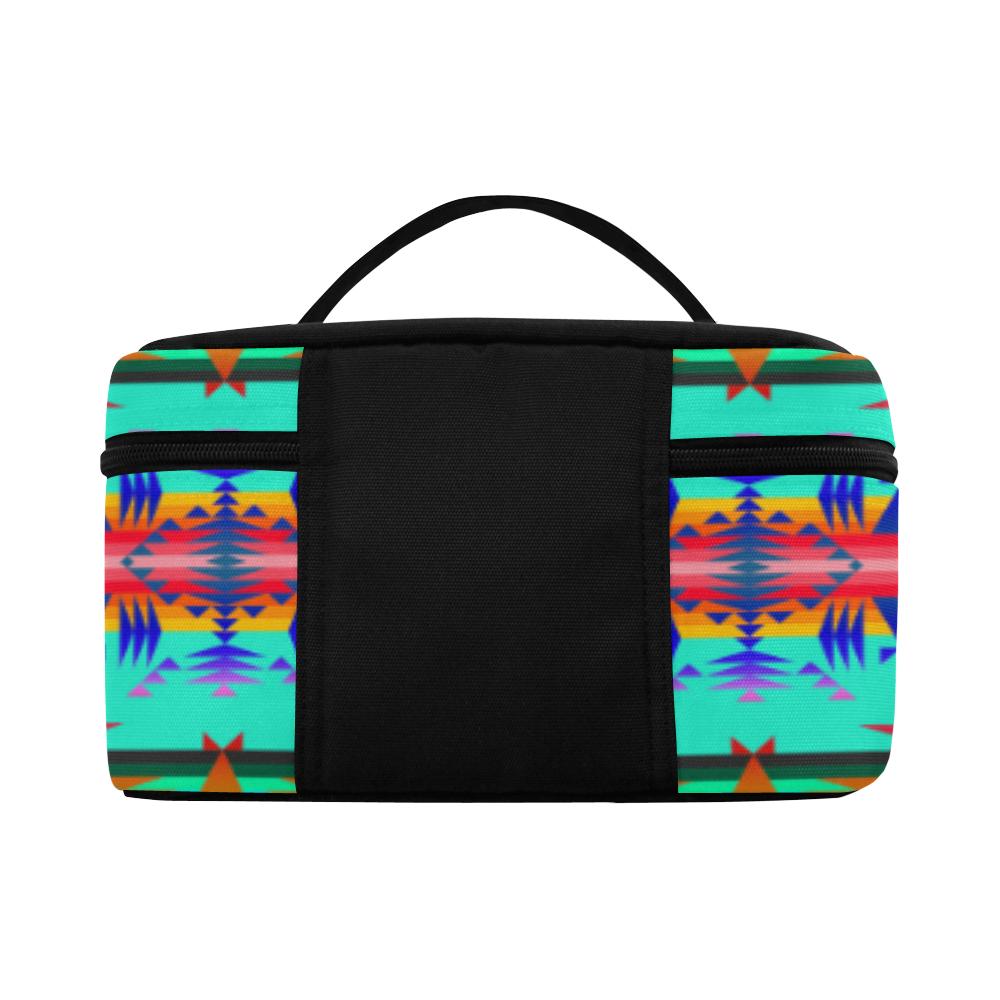 Between the Mountains Spring Cosmetic Bag/Large (Model 1658) Cosmetic Bag e-joyer