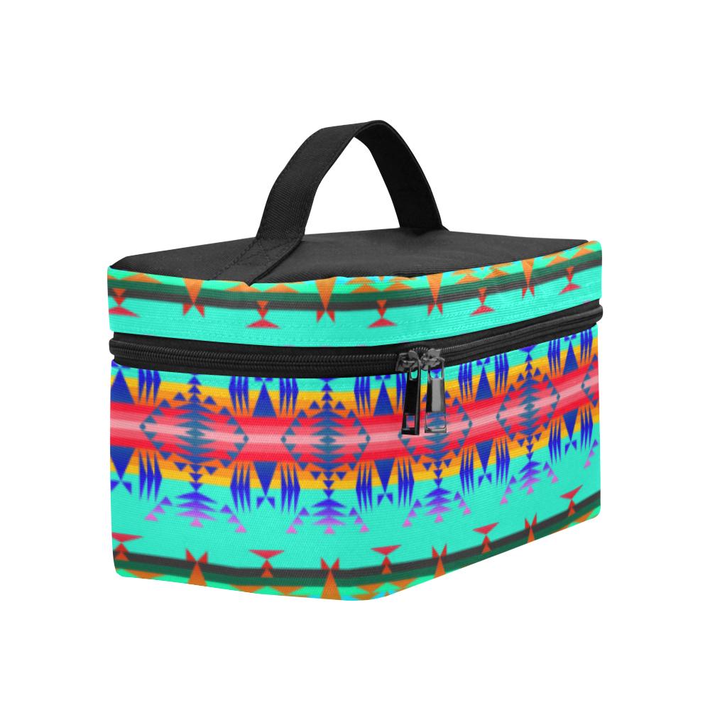 Between the Mountains Spring Cosmetic Bag/Large (Model 1658) Cosmetic Bag e-joyer