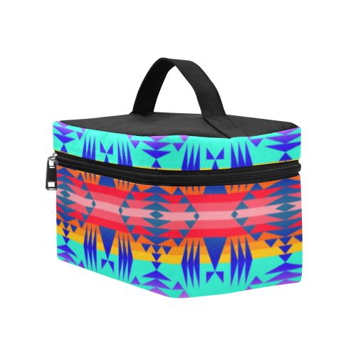 Between the Mountains Spring Cosmetic Bag/Large (Model 1658) Cosmetic Bag e-joyer