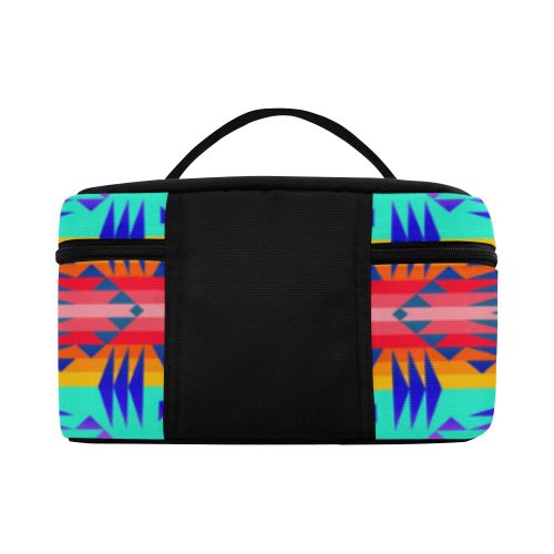 Between the Mountains Spring Cosmetic Bag/Large (Model 1658) Cosmetic Bag e-joyer