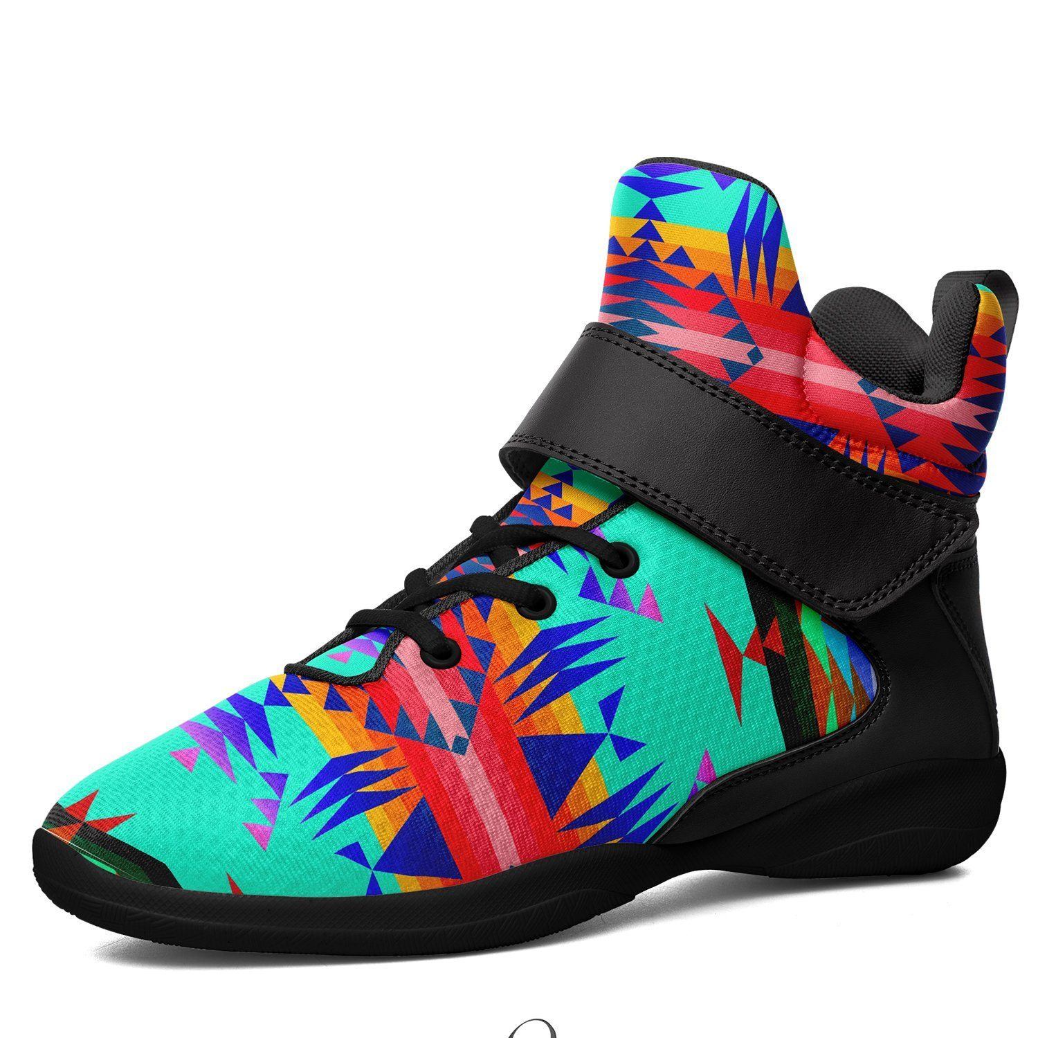 Between the Mountains Spring Kid's Ipottaa Basketball / Sport High Top Shoes 49 Dzine US Child 12.5 / EUR 30 Black Sole with Black Strap