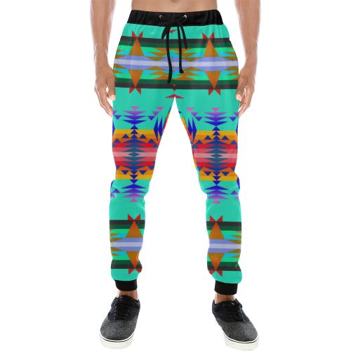 Between the Mountains Spring Men's All Over Print Sweatpants (Model L11) Men's All Over Print Sweatpants (L11) e-joyer