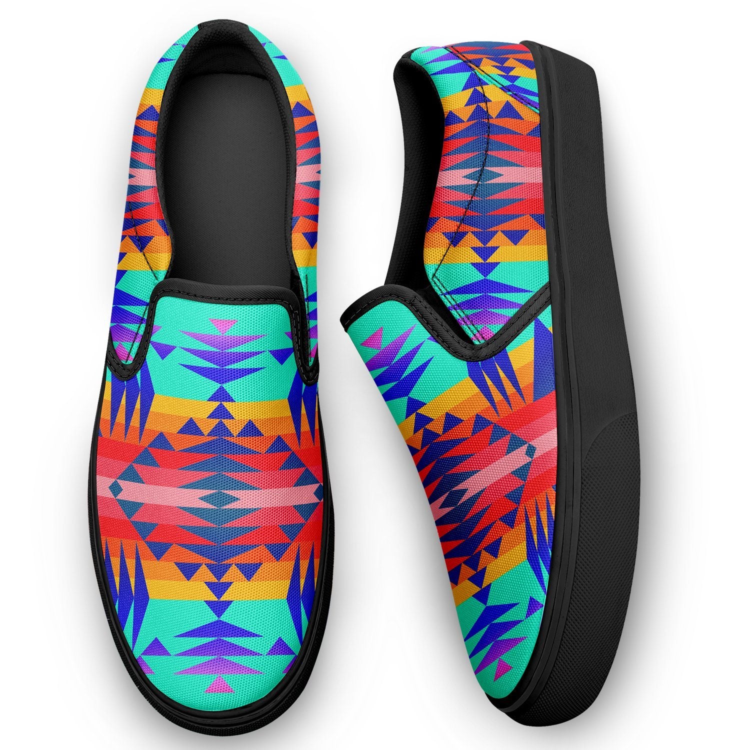 Between the Mountains Spring Otoyimm Canvas Slip On Shoes 49 Dzine