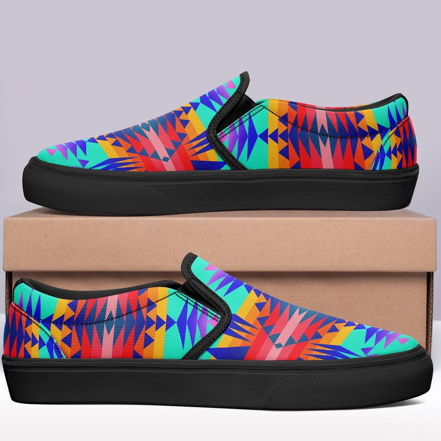 Between the Mountains Spring Otoyimm Canvas Slip On Shoes 49 Dzine