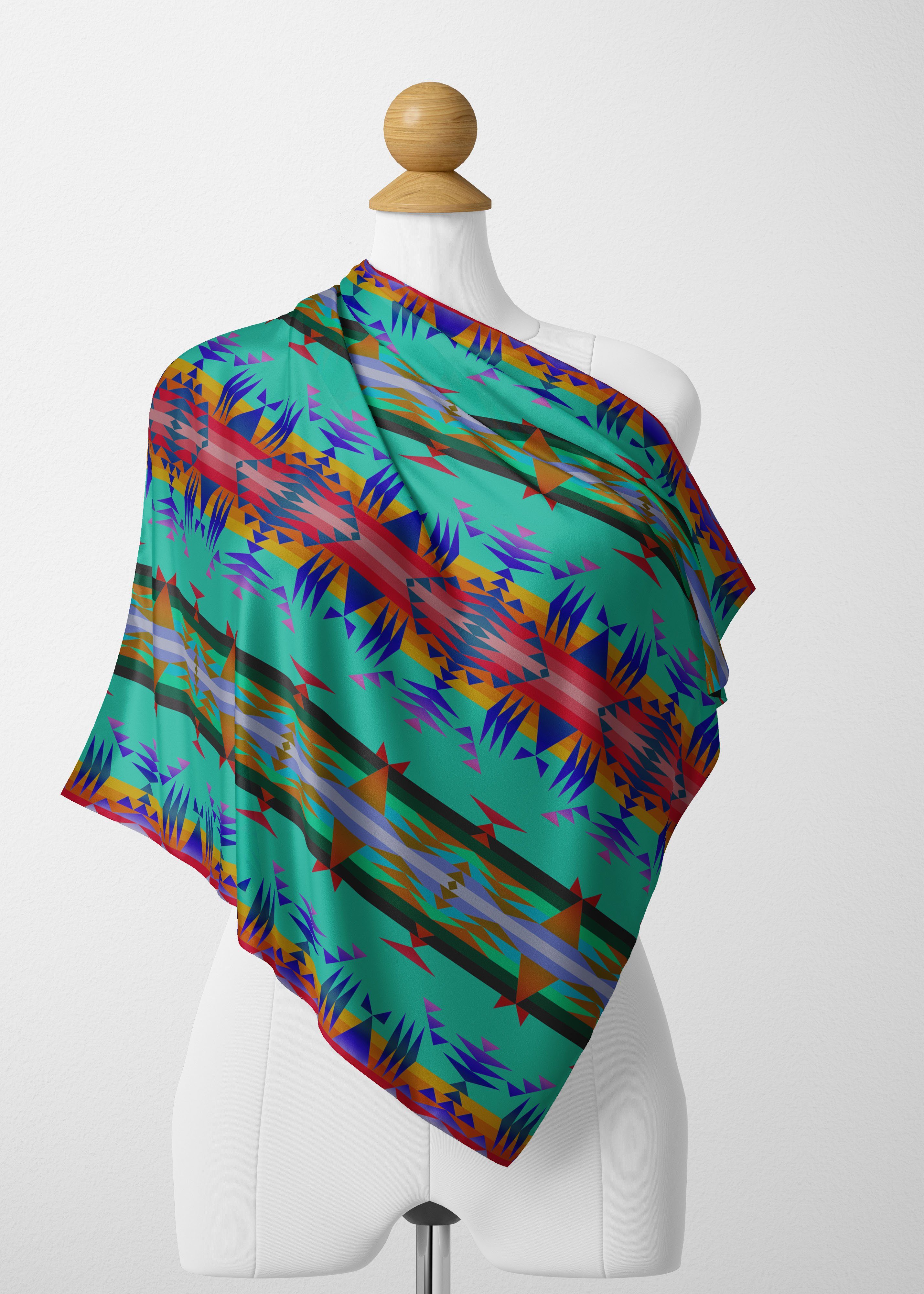 Between the Mountains Spring Satin Shawl Scarf 49 Dzine