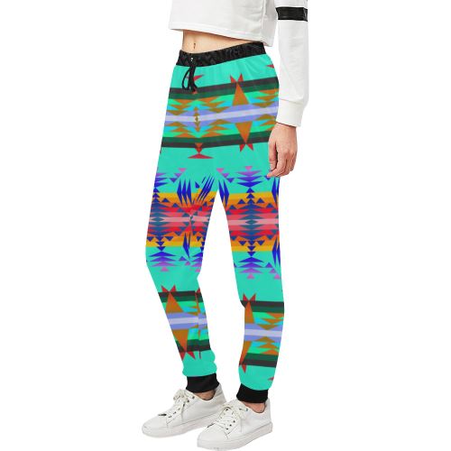 Between the Mountains Spring Women's All Over Print Sweatpants (Model L11) Women's All Over Print Sweatpants (L11) e-joyer