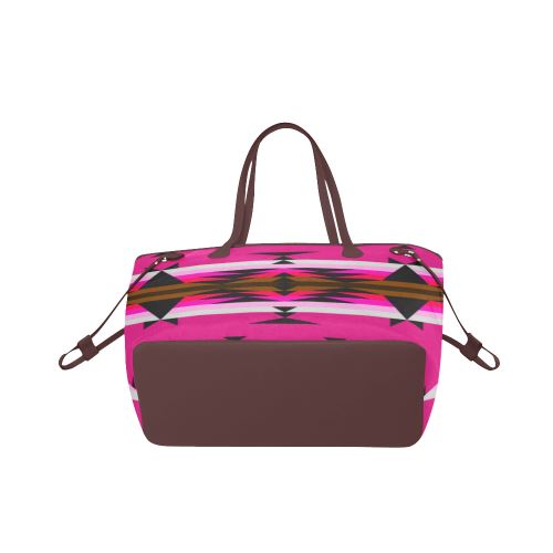 Between the Mountains Sunset Clover Canvas Tote Bag (Model 1661) Clover Canvas Tote Bag (1661) e-joyer