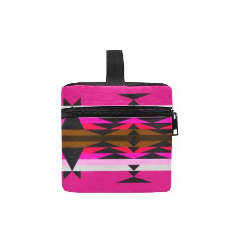 Between the Mountains Sunset Cosmetic Bag/Large (Model 1658) Cosmetic Bag e-joyer