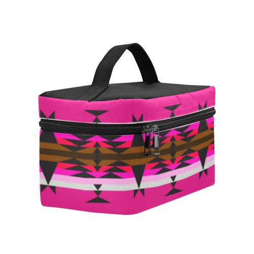 Between the Mountains Sunset Cosmetic Bag/Large (Model 1658) Cosmetic Bag e-joyer