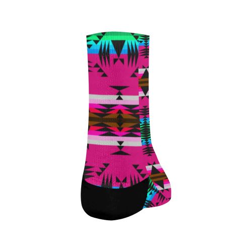 Between the Mountains Sunset Crew Socks Crew Socks e-joyer